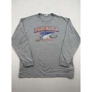 Vtg Nike NCAA Florida Gators Football Long Sleeve T-shirt 07’ Championship XXL